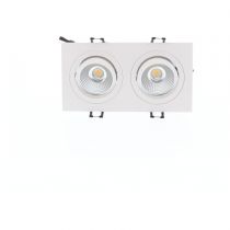 indigo-al2014 sdx 2x9w 2x900lm 3000k 38° dim blanc mat (do18230)
