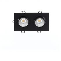 indigo-al2014 sdx 2x9w 2x900lm 3000k 38° dim noir mat (do18205)