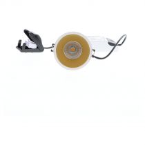 indigo-al3012 rd 9w 1050lm 3000k 38° ip44 dim blanc mat - doré (do17144)