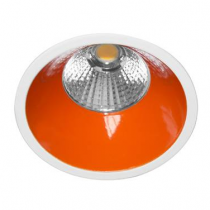 indigo-al3012 rd 9w 1050lm 3000k 38° ip44 dim blanc mat - rouge (do17145)