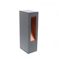 indigo-amont 7w 750lm 3000k 60° ip54 anthracite - doré (ou357ww24)