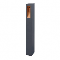 indigo-amont 7w 750lm 3000k 60° ip54 anthracite - doré (ou358ww24)