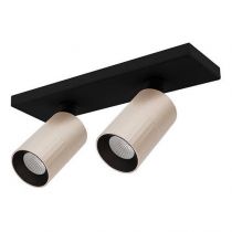 indigo-aurea 2 c 2x6w 2x715lm 38° dim noir mat - rose (wa25783)