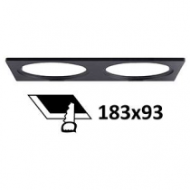 indigo-bague rectangulaire 195x100mm noir mat (do34005)