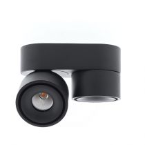 indigo-clac 2 mini 2x8w 2x710lm 2700k 38° dim noir mat (wa183sw05)