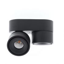 indigo-clac 2 mini 2x8w 2x750lm 3000k 38° dim noir mat (wa183ww05)