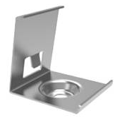 indigo-clips de montage 4pc acier inoxydable (pr14352)