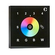 indigo-commande murale rf 4 zones rgb(w) 230v (wc2820blk)
