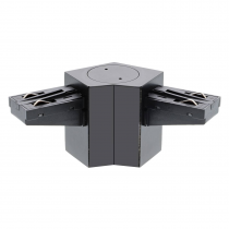 indigo-connexion elec double 120° plafond  noir mat (tr37205)