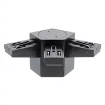 indigo-connexion elec triple 120° plafond  noir mat (tr37305)