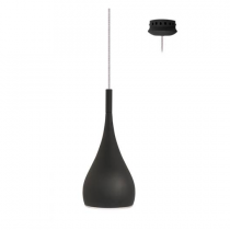indigo-drop 360 e27 max40w led/cla/eco noir mat (ki00116)