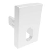 indigo-embouts perces 2pc blanc mat (pr11630)