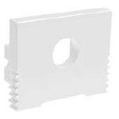 indigo-embouts perces 2pc blanc mat (pr11830)