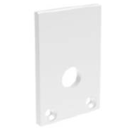 indigo-embouts perces 2pc blanc mat (pr12630)