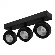 indigo-eole 3 3x10w 3x1000lm 3000k 36° noir mat (wa13905)