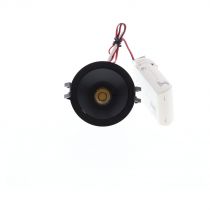 indigo-gari 7w 2700k 24° dim noir mat (do378sw05)