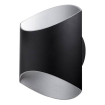 indigo-glam 250 12w 1010lm 3000k noir mat - argent (wa176ww17)
