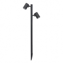 indigo-gunzy 2 p 2x8w 2x760lm 3000k 38° ip66 anthracite (ou457ww24)