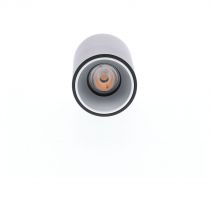 indigo-happy 1 7w 3000k 600lm 40° dim noir mat - argent (wa238ww17)
