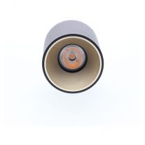 indigo-happy 2 13w 3000k 1155lm 40° dim noir mat - champagne (wa239ww08)