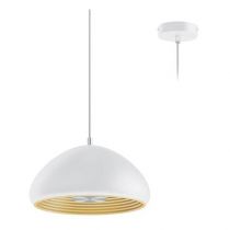 indigo-huba p 15w 3000k 1600lm 120° blanc mat - doré (ain3kplwhgd)