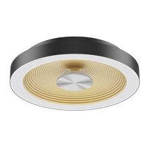 indigo-hula c 18w 3000k 1850lm 120° noir mat - doré (ain3kclbkgd)