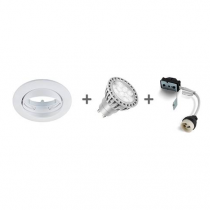 indigo-kit 1012 rdx auto 5w 530lm 4000k 36° dim blanc (do240nw04)