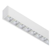 indigo-linear 1 c 38w 6625lm 75° blanc mat - argent (cl10053)