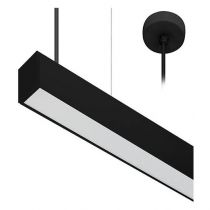 indigo-linear 2 p 21w-32w 75° noir mat (cl10905)