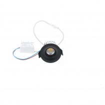 indigo-lisy rd 4,5w 600lm 3000k 36° dim noir mat (do459ww05)