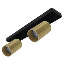 indigo-okto 2 c gu10 max 2x10w par16 noir mat - champagne (wa23208)