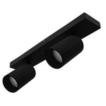 indigo-okto 2 c gu10 max 2x10w par16 noir mat (wa23205)