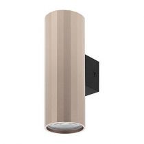 indigo-okto 2 gu10 max 2x10w par16 noir mat - rose (wa23483)