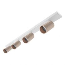 indigo-okto 4 c gu10 max 4x10w par16 blanc mat - rose (wa23382)