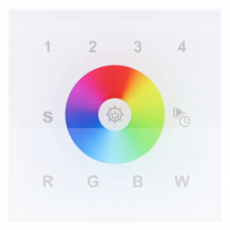 indigo-panneau mural rf rgb+w 230v (cd15704)
