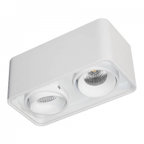 indigo-pure 200 2x10w 2x500lm 3000k 40° blanc mat (do21121)
