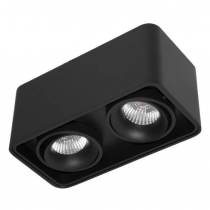 indigo-pure 200 2x10w 2x500lm 3000k 40° noir mat (do21116)