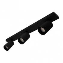 indigo-riva 3 gu10 max 3x10w par16 noir mat (wa20005)