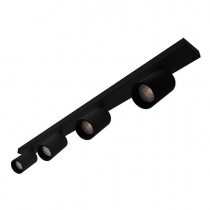 indigo-riva 4 gu10 max 4x10w par16 noir mat (wa20105)