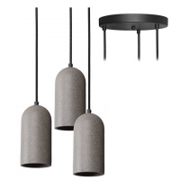 indigo-sandy 5 e27 max3x25w led/cla/eco pierre bleue (su12155)