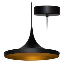 indigo-sharp 24w 1920lm 3000k 100° dim noir - doré (su10318)