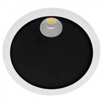 indigo-sweet rd 8w 650lm 3000k 60° dim blanc mat - noir (do448ww81)