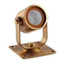 indigo-ul010 3w 240lm 2700k 25° ip68 laiton (ul010a27)