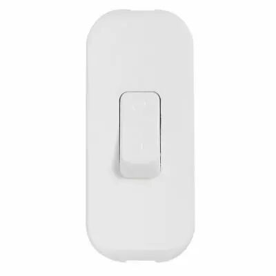 Inter � bascule touche de couleur - 2 A - fil souple - blanc (040192)