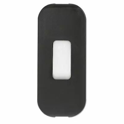 Inter � bascule touche luminescente - 2 A - fil souple - noir (040189)