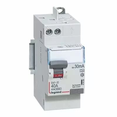 Inter diff DX�-ID - vis/auto - 2P - 230V~ - 40A - type A - 30mA -d�part haut- 2M (411638)