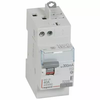 Inter diff DX�-ID - vis/auto - 2P - 230V~ - 40A -type AC - 300mA -d�part haut-2M (411635)