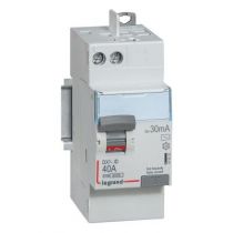 Inter diff DX³-ID - vis/auto - 2P - 230V~ - 40A -type AC - 30mA -départ haut- 2M (411632)