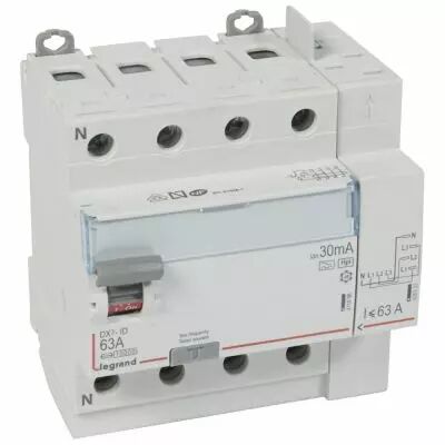 Inter diff DX�-ID - vis/auto - 4P - 400V~ - 63A -type Hpi- 30mA -d�part haut- 5M (411659)
