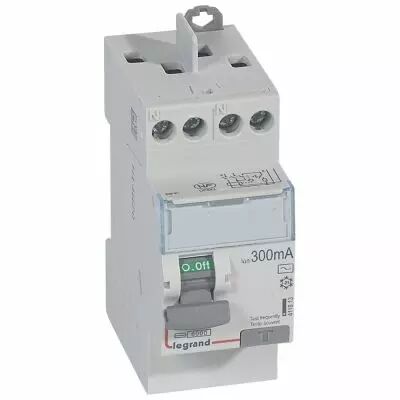 Inter diff DX�-ID - vis/vis - 2P - 230V~ - 25A -type AC - 300mA -d�part haut- 2M (411613)